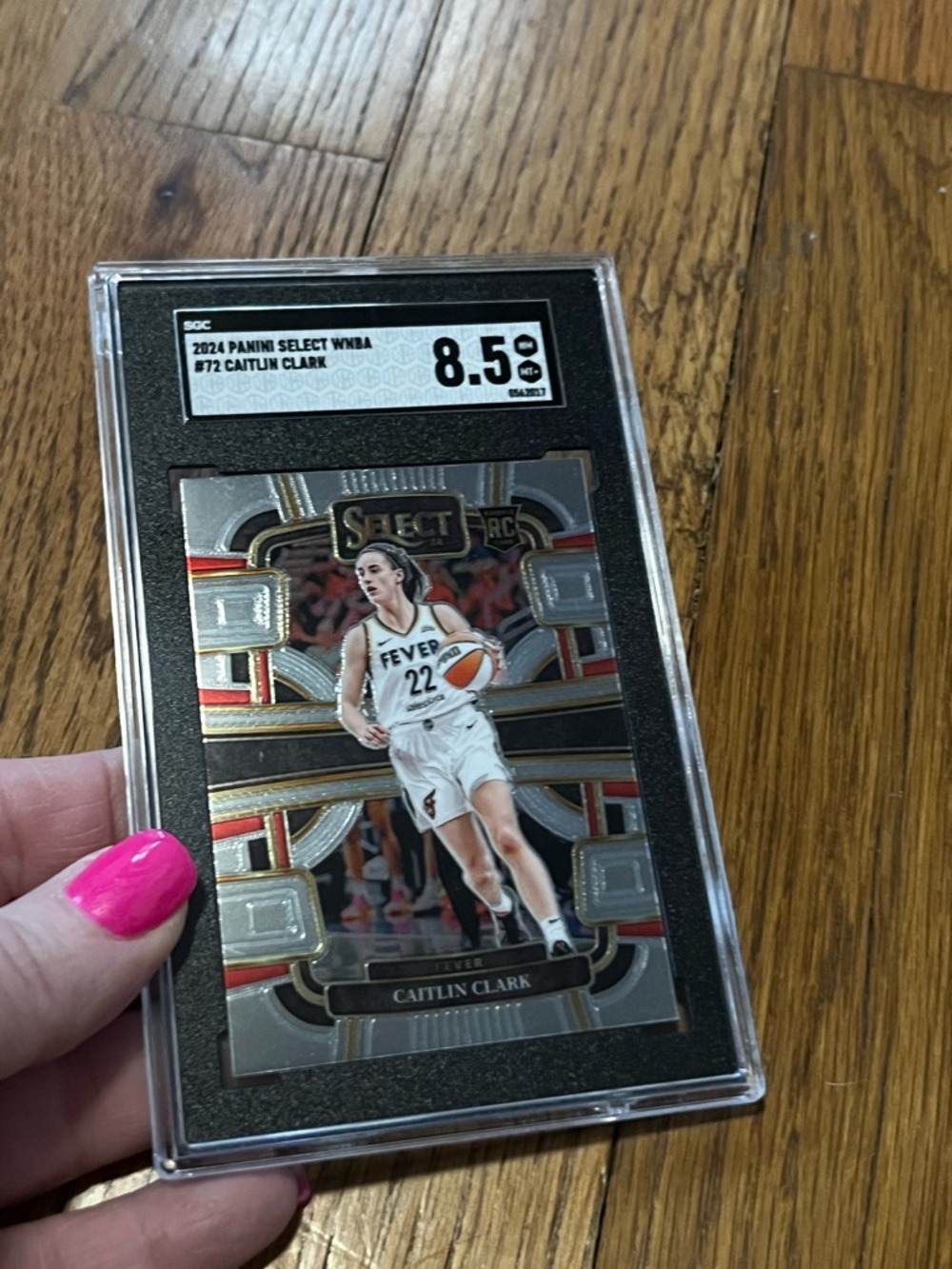 2024 Panini Select WNBA - Concourse #72 Caitlin Clark Base graded SCG 8.5